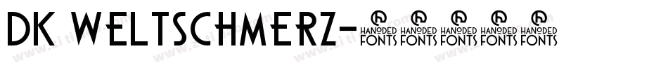 DK Weltschmerz字体转换